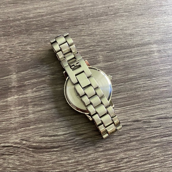 American Eagle Silver Link Crystal Accent Watch - Picture 3 of 6